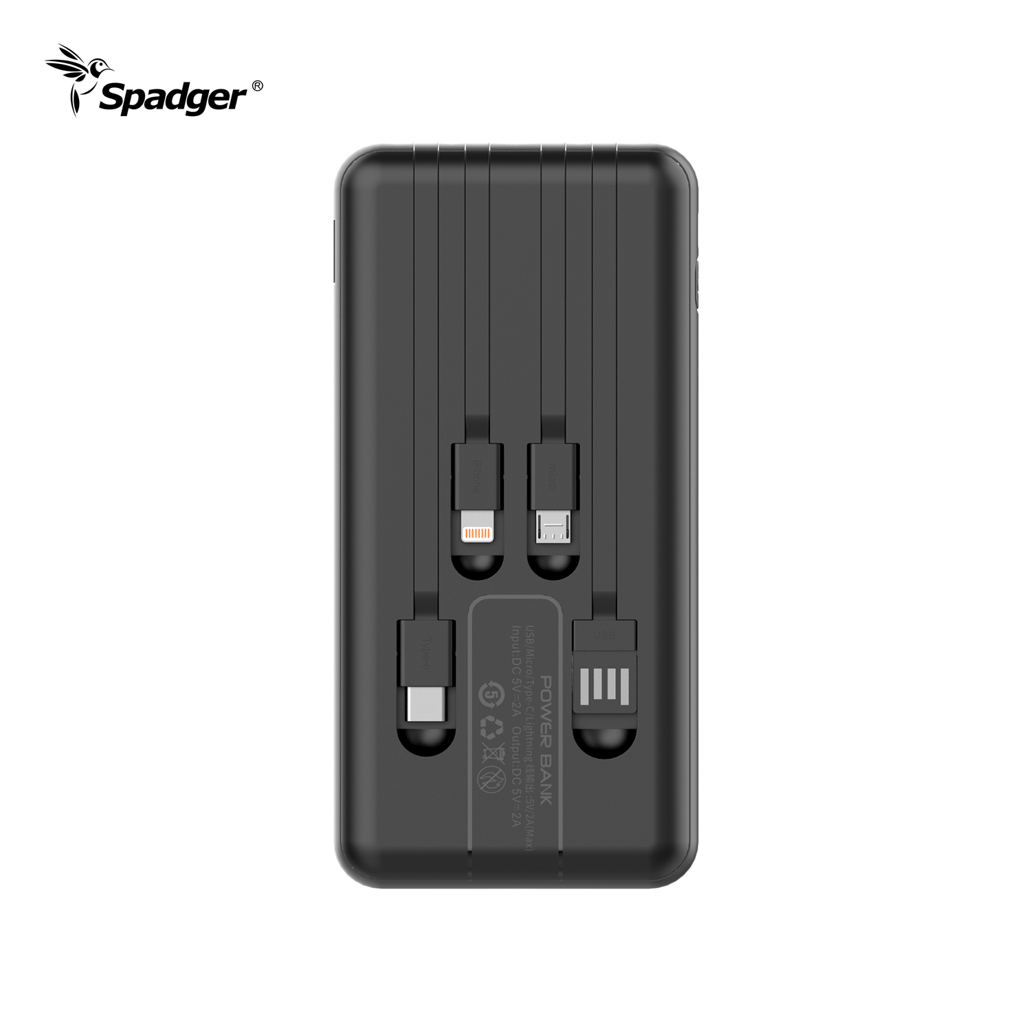 Power Bank 10K With 4 Cables K625