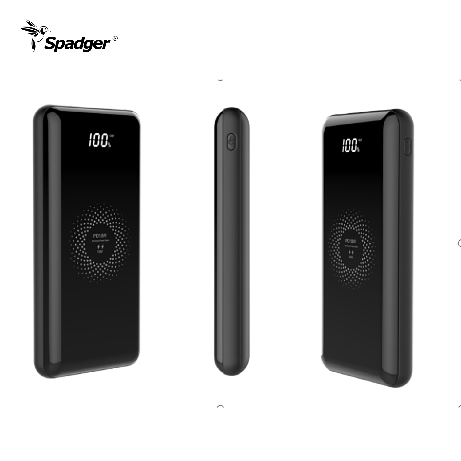 15W wireless power bank 20000mAh PD18W portable charger LED Display High capacity battery bank with flashlight