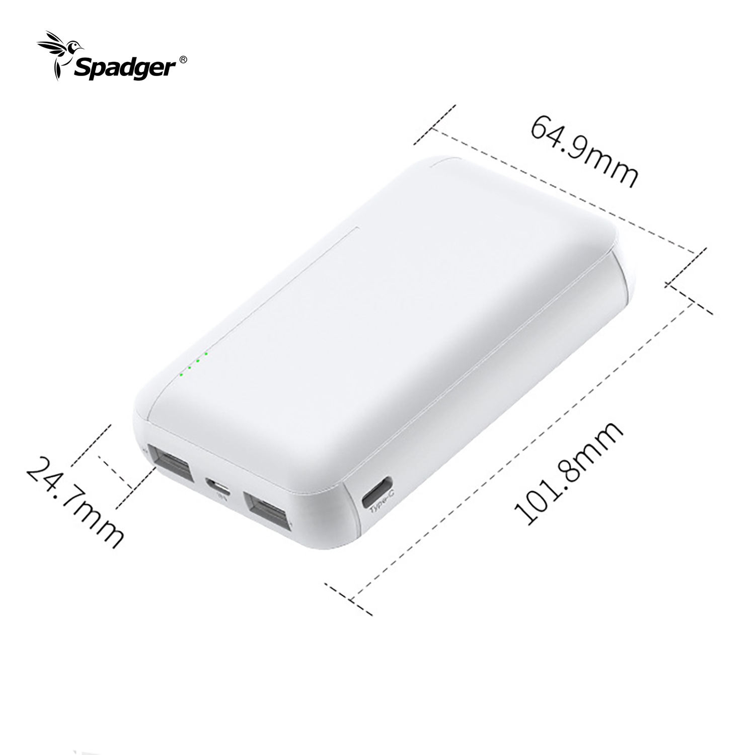 Original Factory ultra slim dual usb power bank 10000mah mini portable charger New product