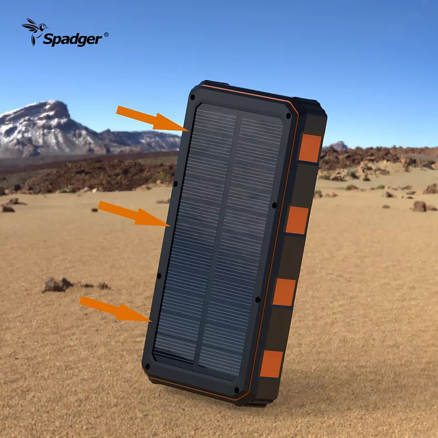 Solar Charging power bank 20000mAh solar portable charger New product solar battery bank