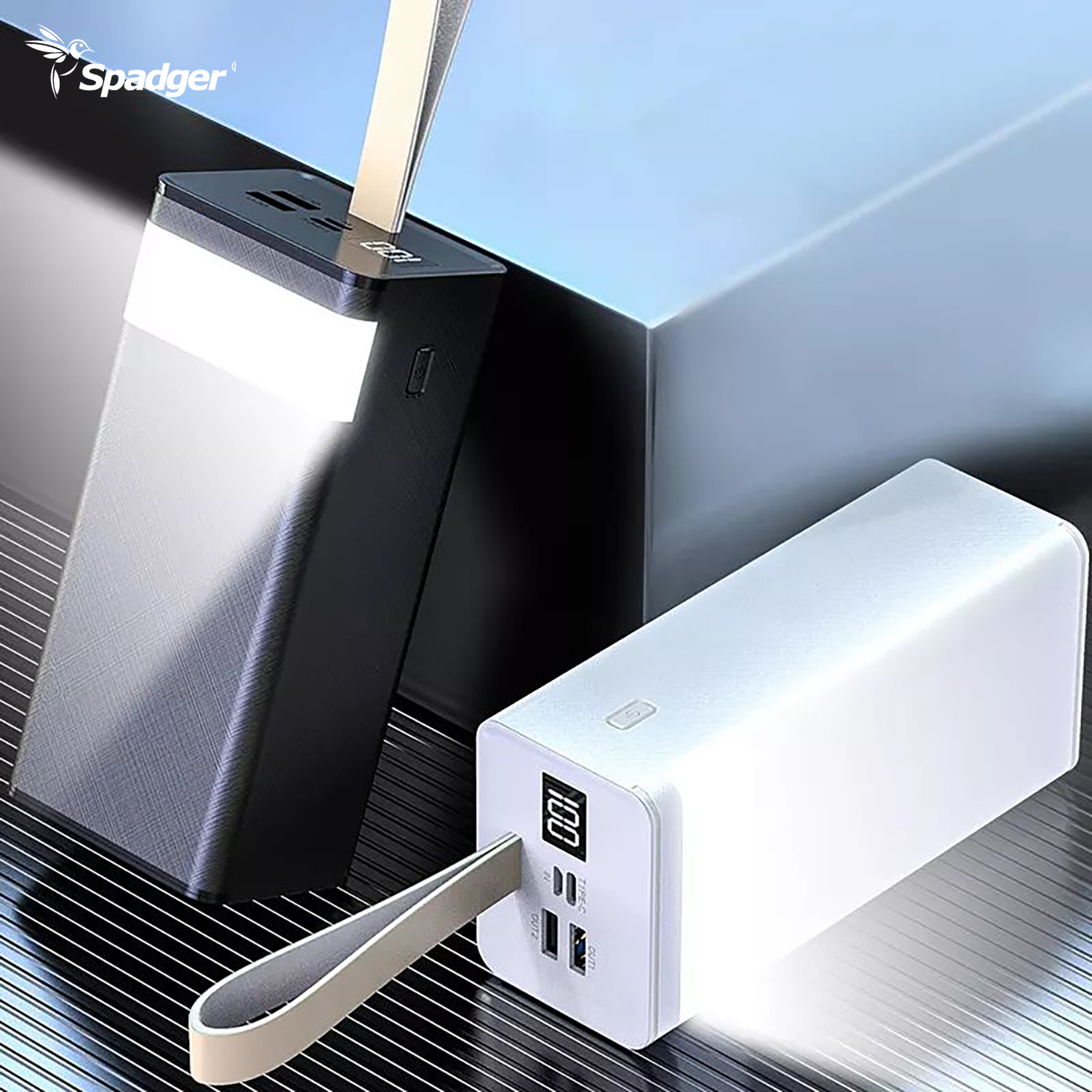 high capacity power bank 40000mAh Portable Charger with flashlight Fast charging battery bank 40000mAh