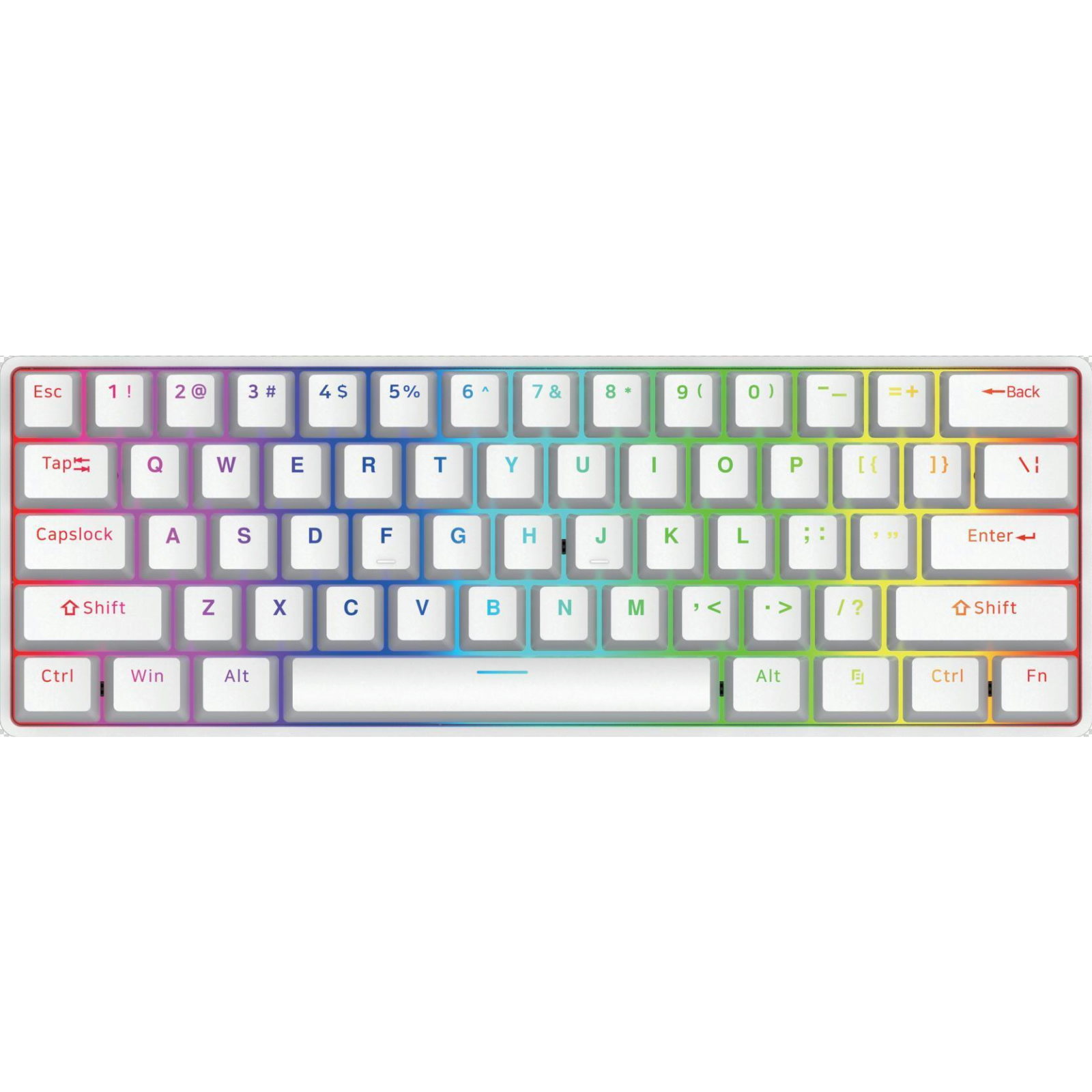 Mechanical Keyboard RGB Led Backlit Hot Swappable Mechanical 61Keys Gaming Keyboards Thri-mode bluetooth 2.4G wired For Pc Computer Laptop 60% Gaming Keyboard