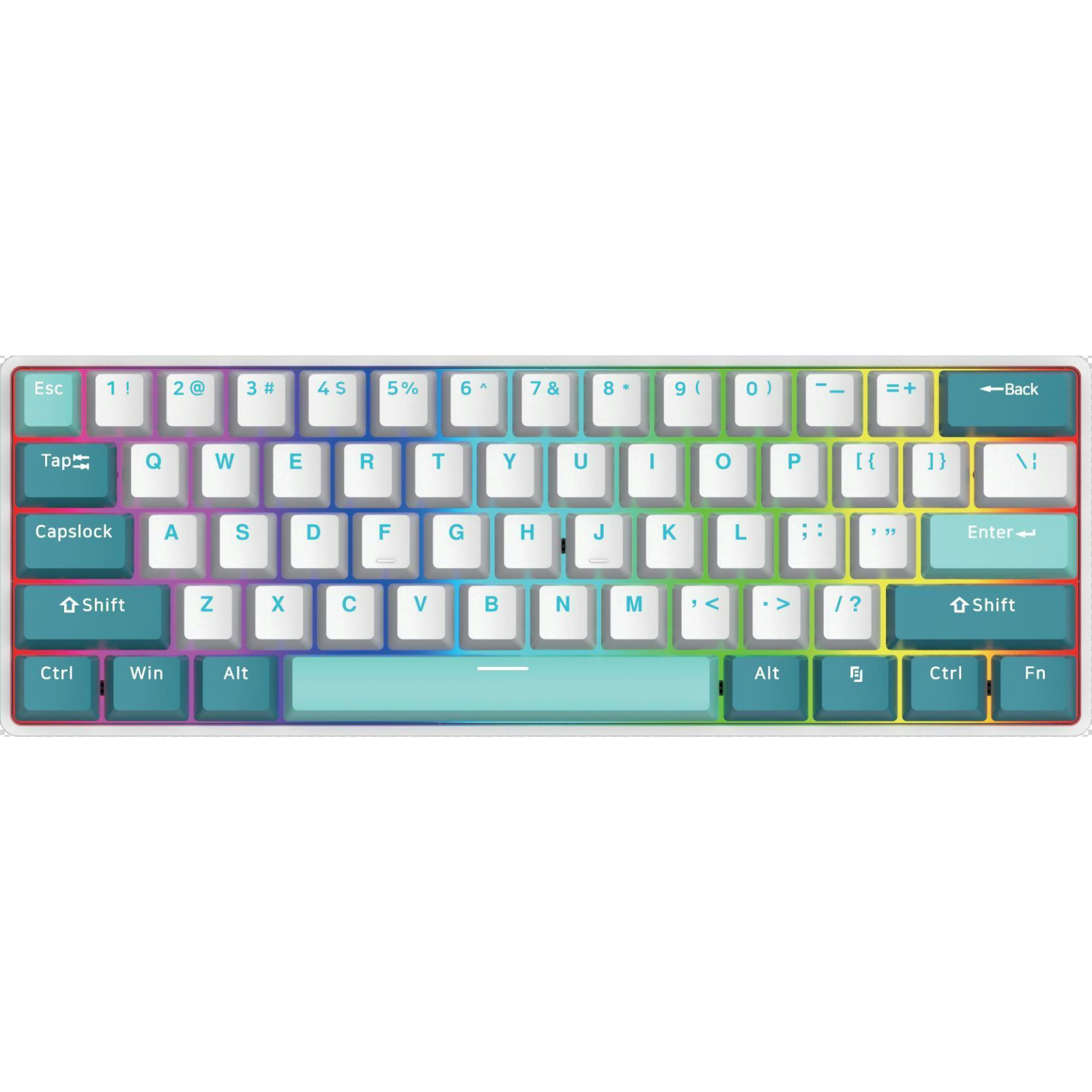 Mechanical Keyboard RGB Led Backlit Hot Swappable Mechanical 61Keys Gaming Keyboards Thri-mode bluetooth 2.4G wired For Pc Computer Laptop 60% Gaming Keyboard