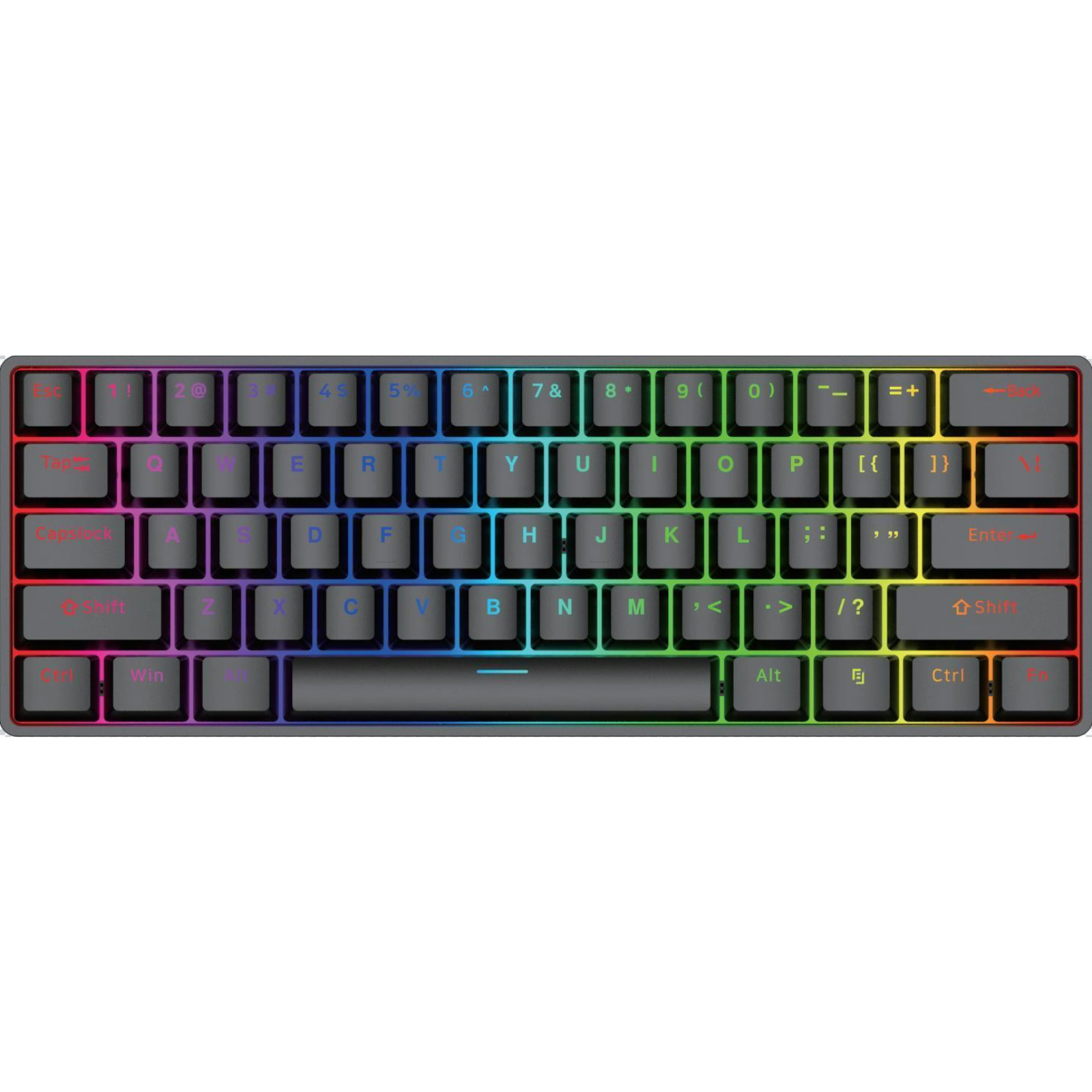 Mechanical Keyboard RGB Led Backlit Hot Swappable Mechanical 61Keys Gaming Keyboards Thri-mode bluetooth 2.4G wired For Pc Computer Laptop 60% Gaming Keyboard