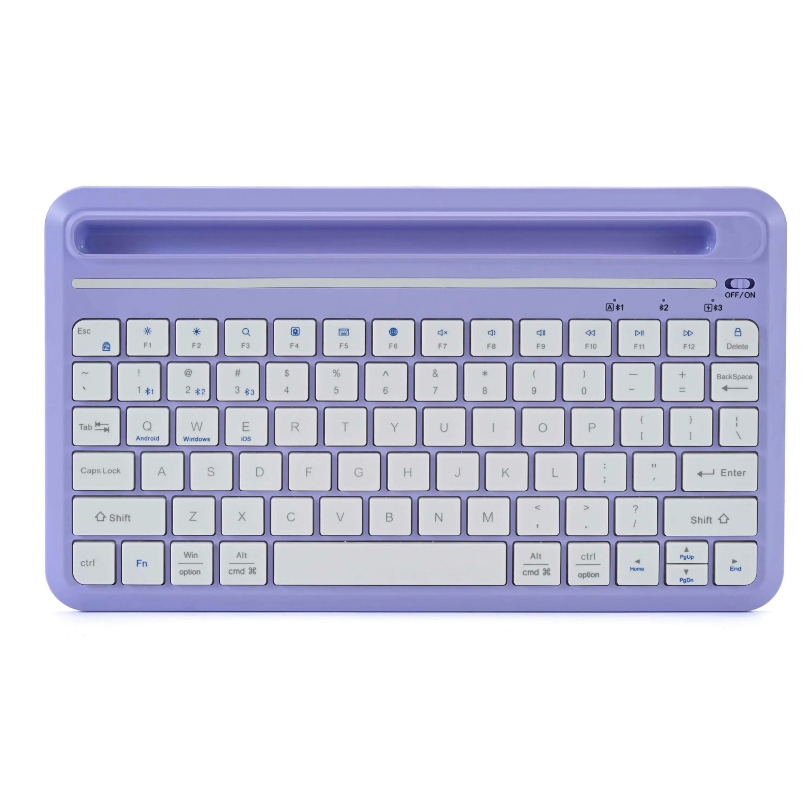 78 Keys Wireless Keyboard ,Scissor-feet with Slot, Type-C 1m PVC Cable, ABS Material, 400mAh Battery, Mobile Phone ,SlotMAC/Windows7/8/10 Support