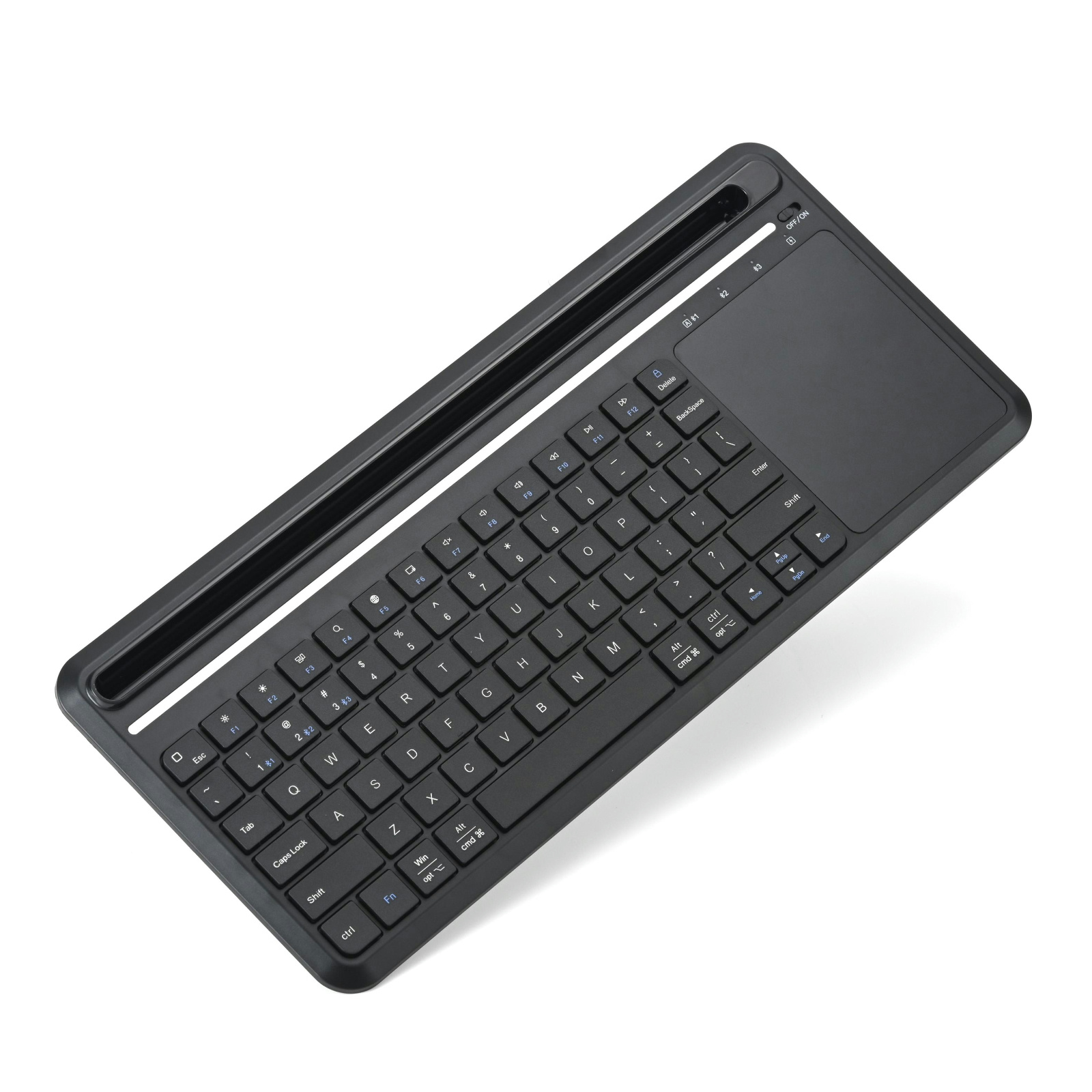 Wireless Silent Membrane Keyboard, 78 Keys, YICHIP Chipset, Dual Mode Bluetooth 2.4G, Scissor-feet with Slot, Type-C 1m PVC Cable, ABS Material, MAC/Windows 7/8/10 Support