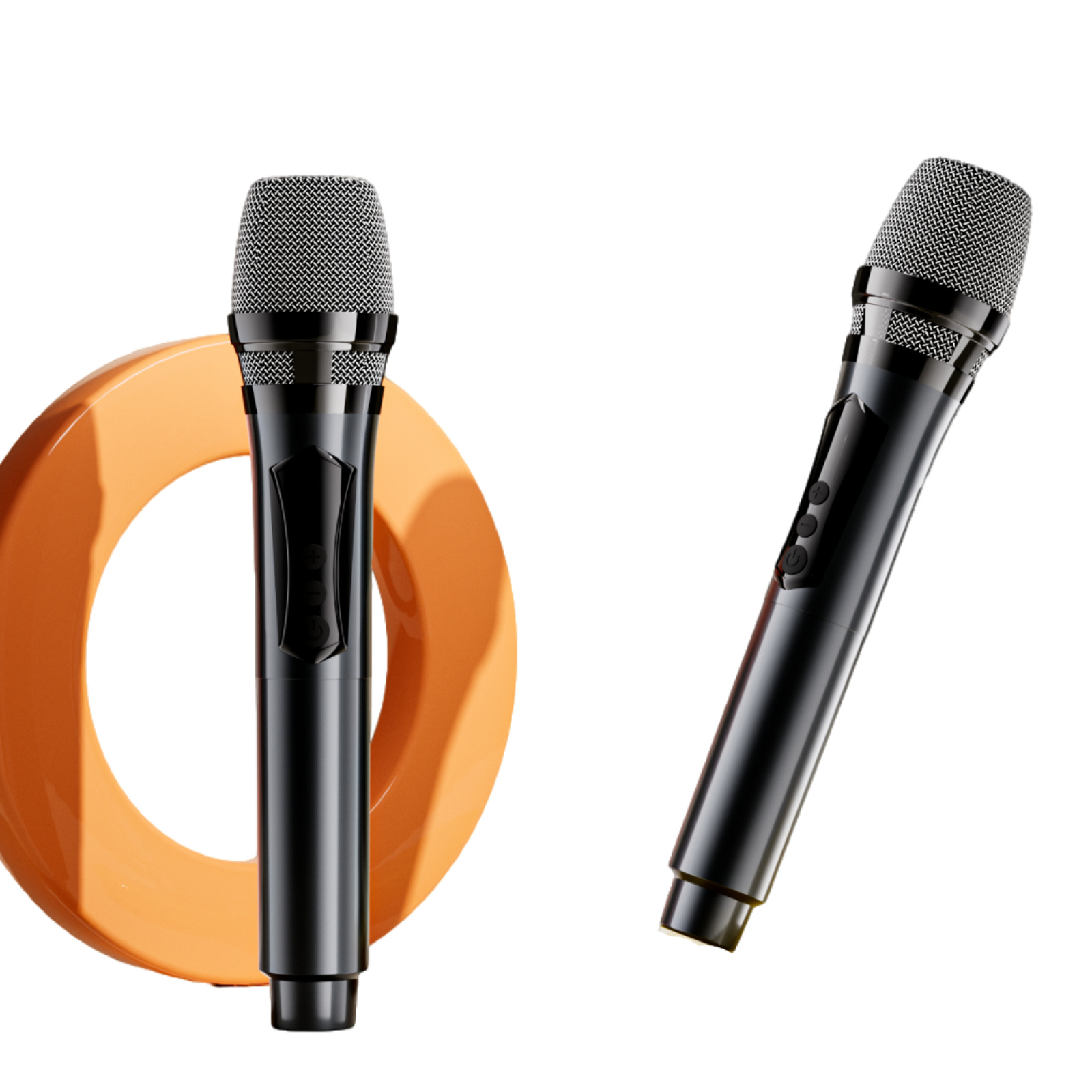 Wireless Microphone, 2.4G Connection, Dynamic Wheat Mitou, 800mAh Battery, 70+ Hours Battery Life, DC 5V Charging, 100Hz-10kHz Frequency Range, Plastic + Metal Mesh Head, 10M Range