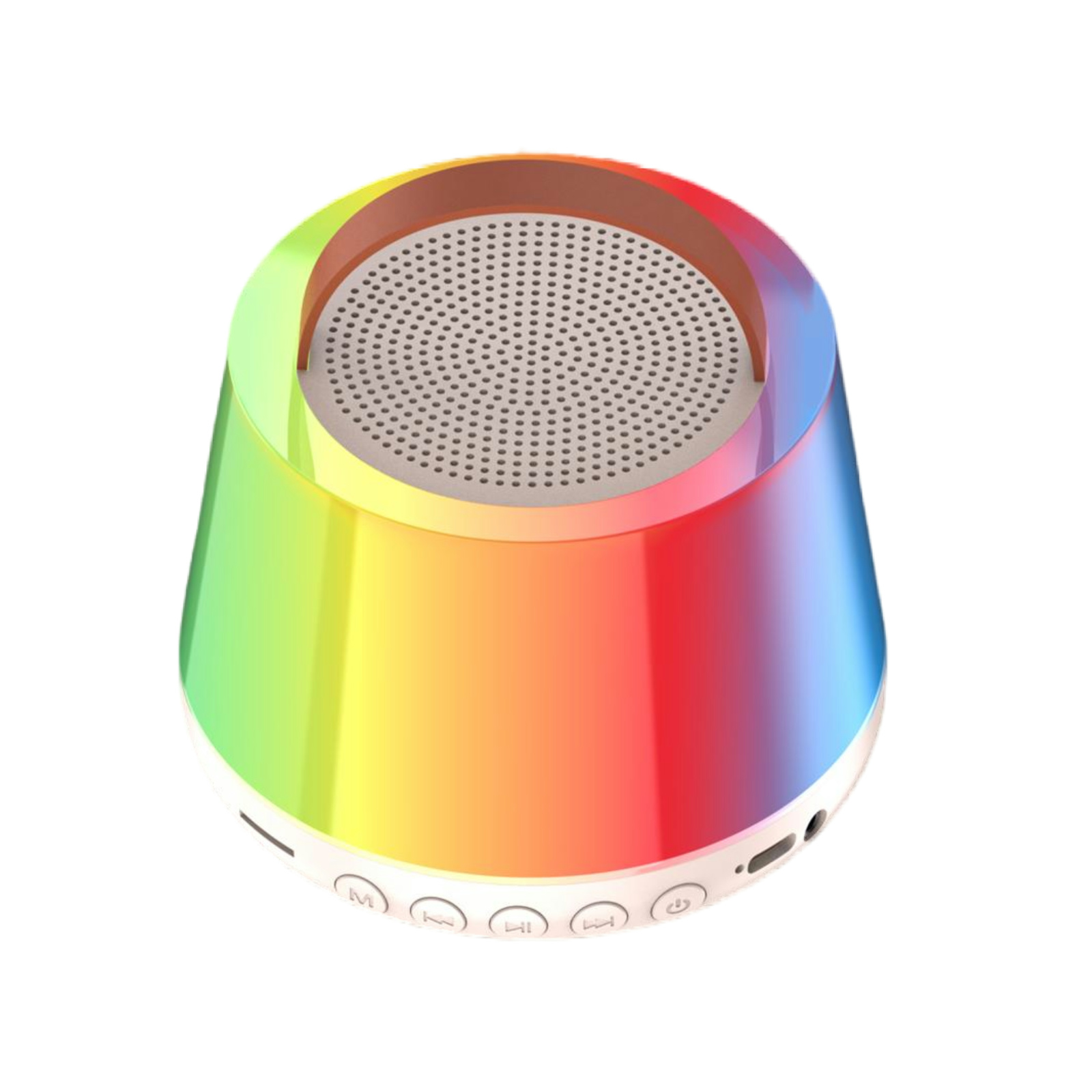 Smart Wireless Microphone Speaker, Bluetooth 5.4, 4 Sound Effects, Multicolor LED, AUX, TF, Type-C, Portable Handheld Karaoke Speaker, 10H Mic Battery, 4H Speaker Battery, for Parties, Singing, and Meetings