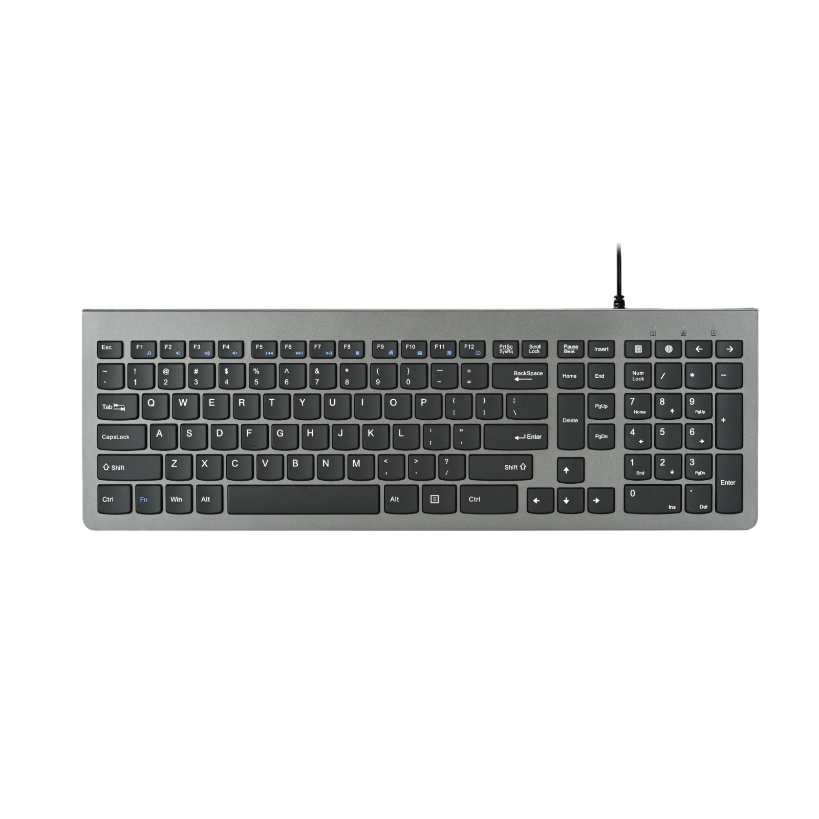 Han Tian Xia  Rechargeable Wireless Keyboard, 108 Keys, 2.4G Bluetooth, Slim & Silent Scissor Switch, Type-C Charging, RGB Backlight (Optional), Available in Gray-Black, Silver-White, Black – Perfect for Office & Home Use