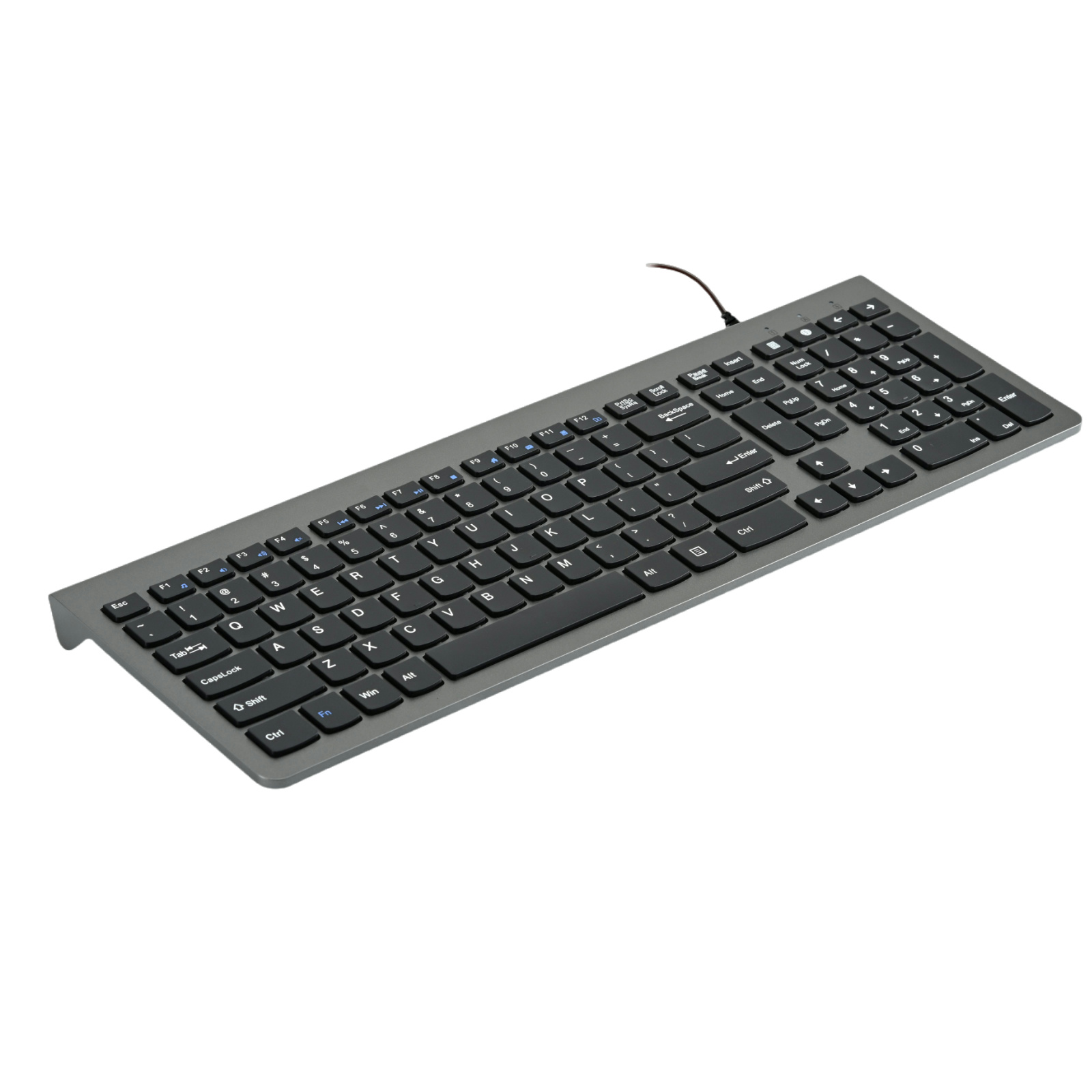 Han Tian Xia  Rechargeable Wireless Keyboard, 108 Keys, 2.4G Bluetooth, Slim & Silent Scissor Switch, Type-C Charging, RGB Backlight (Optional), Available in Gray-Black, Silver-White, Black – Perfect for Office & Home Use