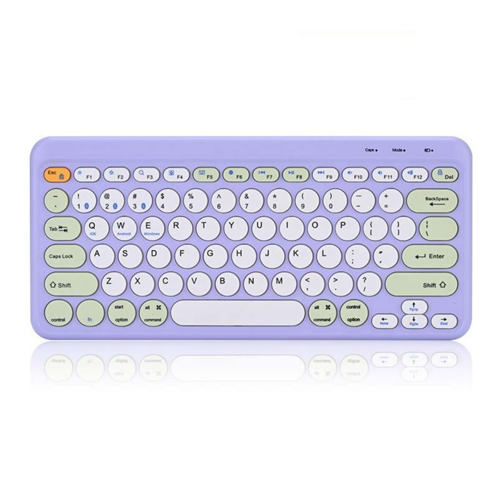 Rechargeable Wireless Keyboard, 87 Keys, Bluetooth 2.4G Dual Mode, Thin & Mute, Scissor Feet, Color Combination, Type-C Charger, 3.7V, 30314021.8mm – Han Tianxia