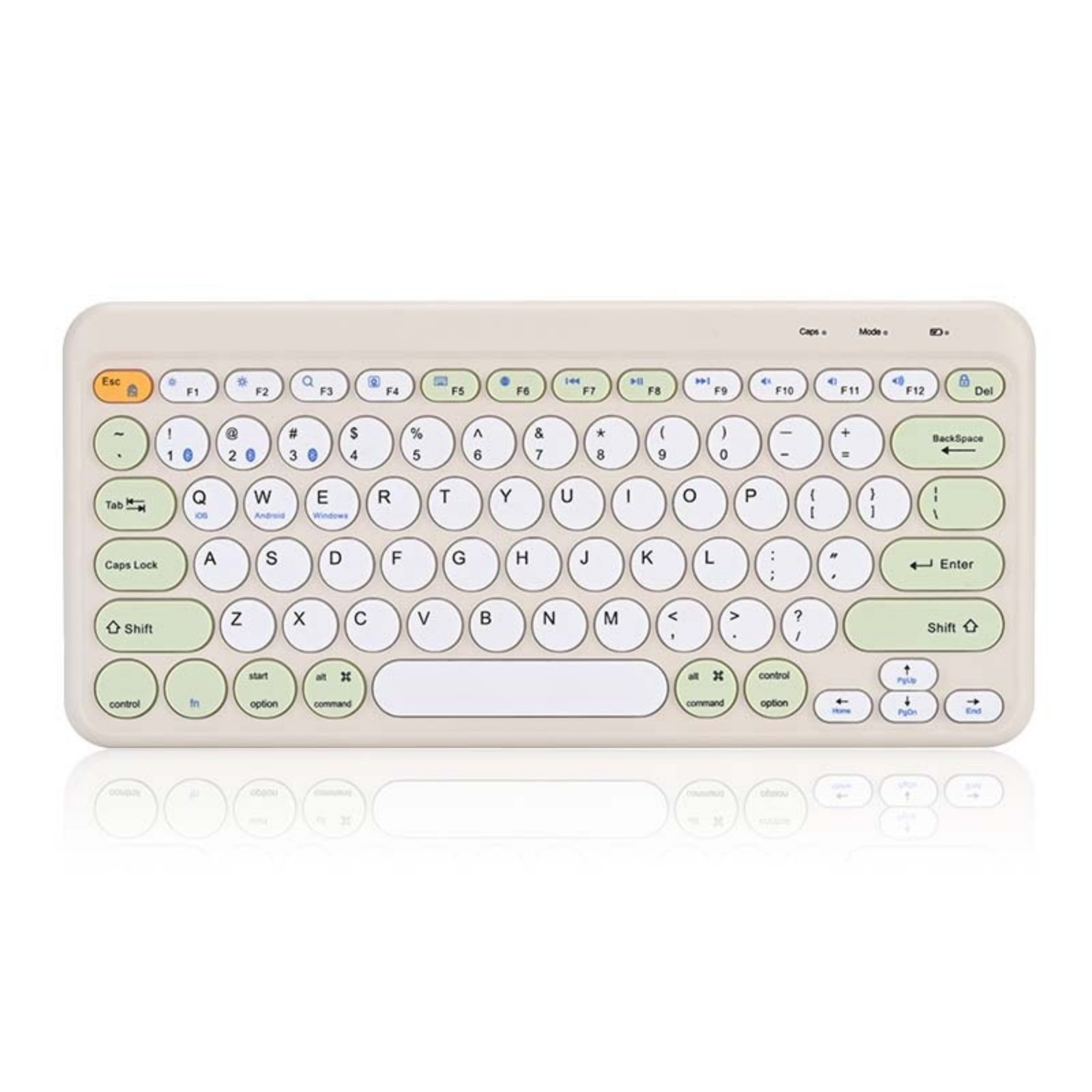 Rechargeable Wireless Keyboard, 87 Keys, Bluetooth 2.4G Dual Mode, Thin & Mute, Scissor Feet, Color Combination, Type-C Charger, 3.7V, 30314021.8mm – Han Tianxia