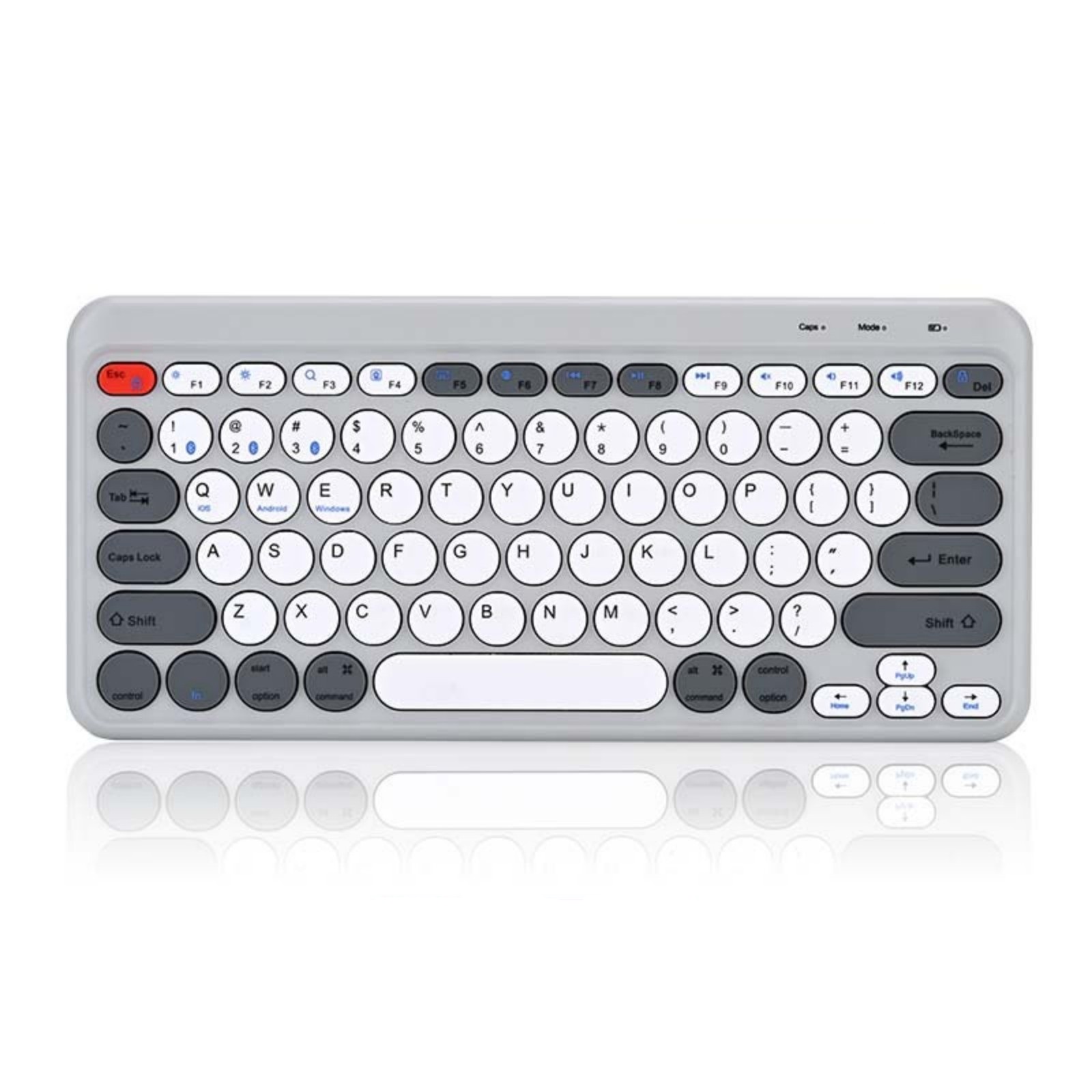 Rechargeable Wireless Keyboard, 87 Keys, Bluetooth 2.4G Dual Mode, Thin & Mute, Scissor Feet, Color Combination, Type-C Charger, 3.7V, 30314021.8mm – Han Tianxia