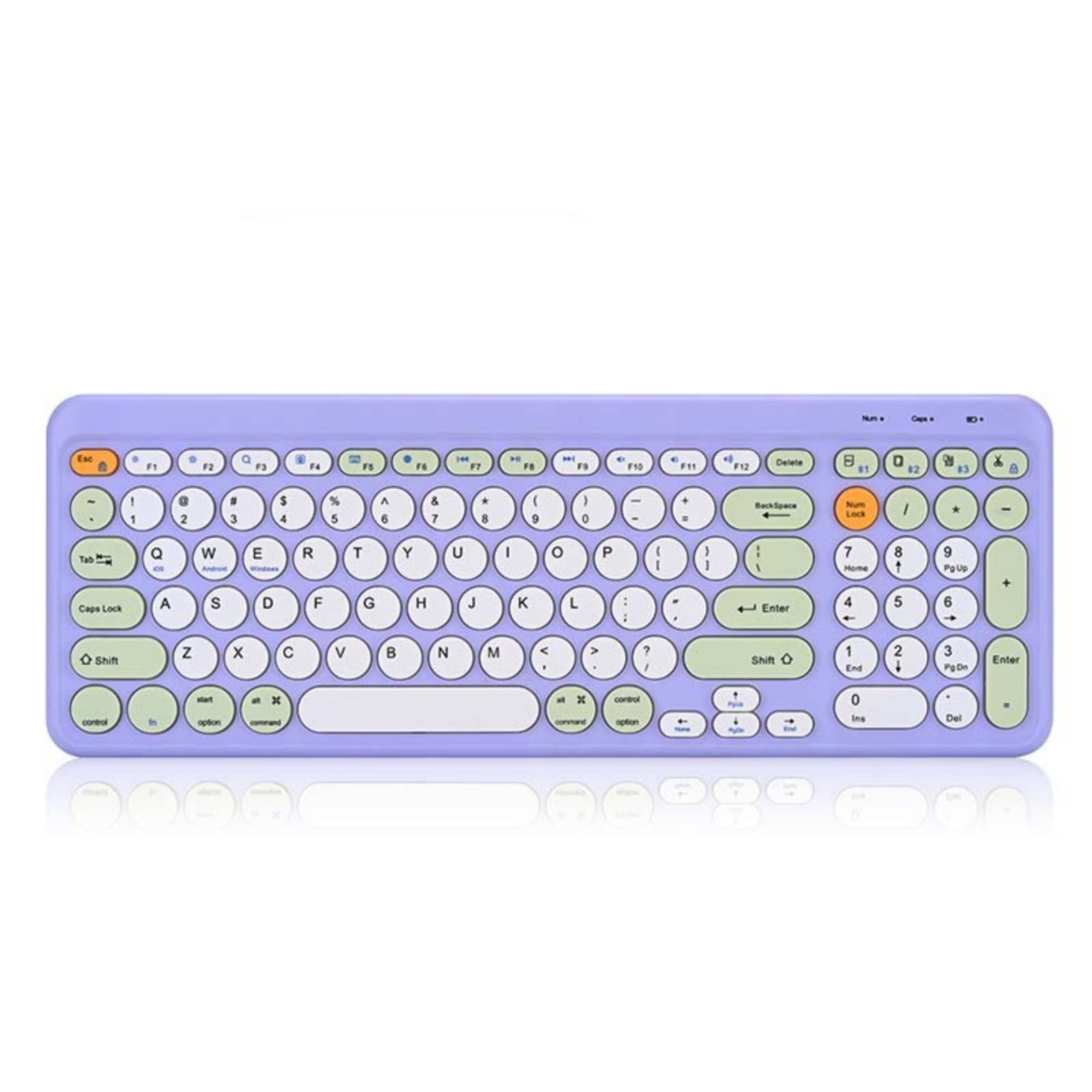 K370 Rechargeable Wireless Keyboard, 99 Keys, Dual Mode Bluetooth, Thin & Mute Design, Scissor Feet, Color Combination, Type-C Charging, 3.7V, 38514021.8mm – Han Tianxia