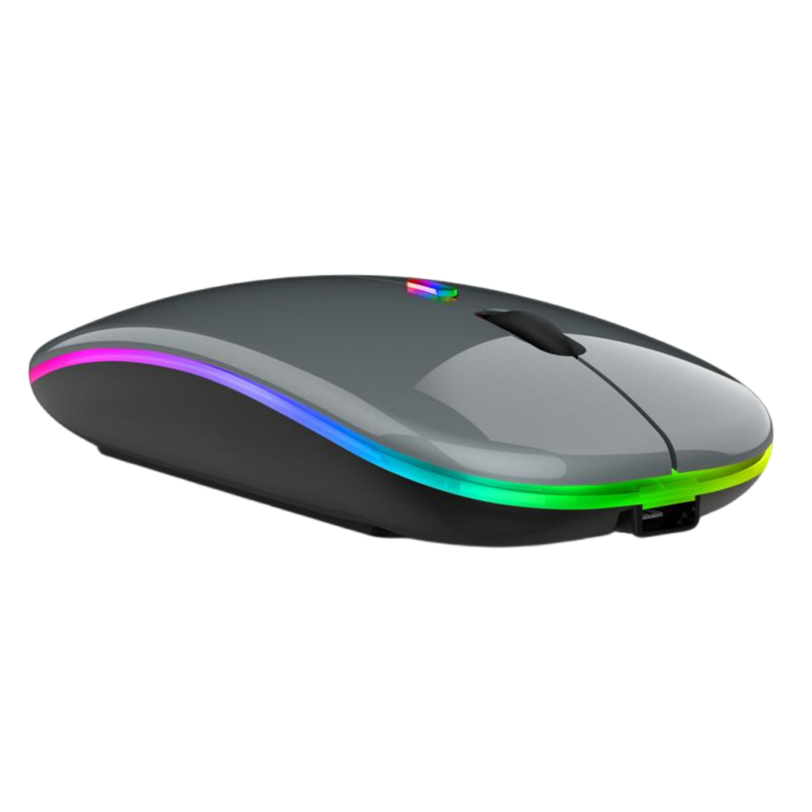 Wireless Bluetooth Mouse, 2.4GHz & Bluetooth 5.2 Connectivity, 800/1200/1600 DPI, Rechargeable 500mAh Battery, Ergonomic Design, 4 Buttons, Compatible with Windows, Mac, Android, iOS, Multiple Colors