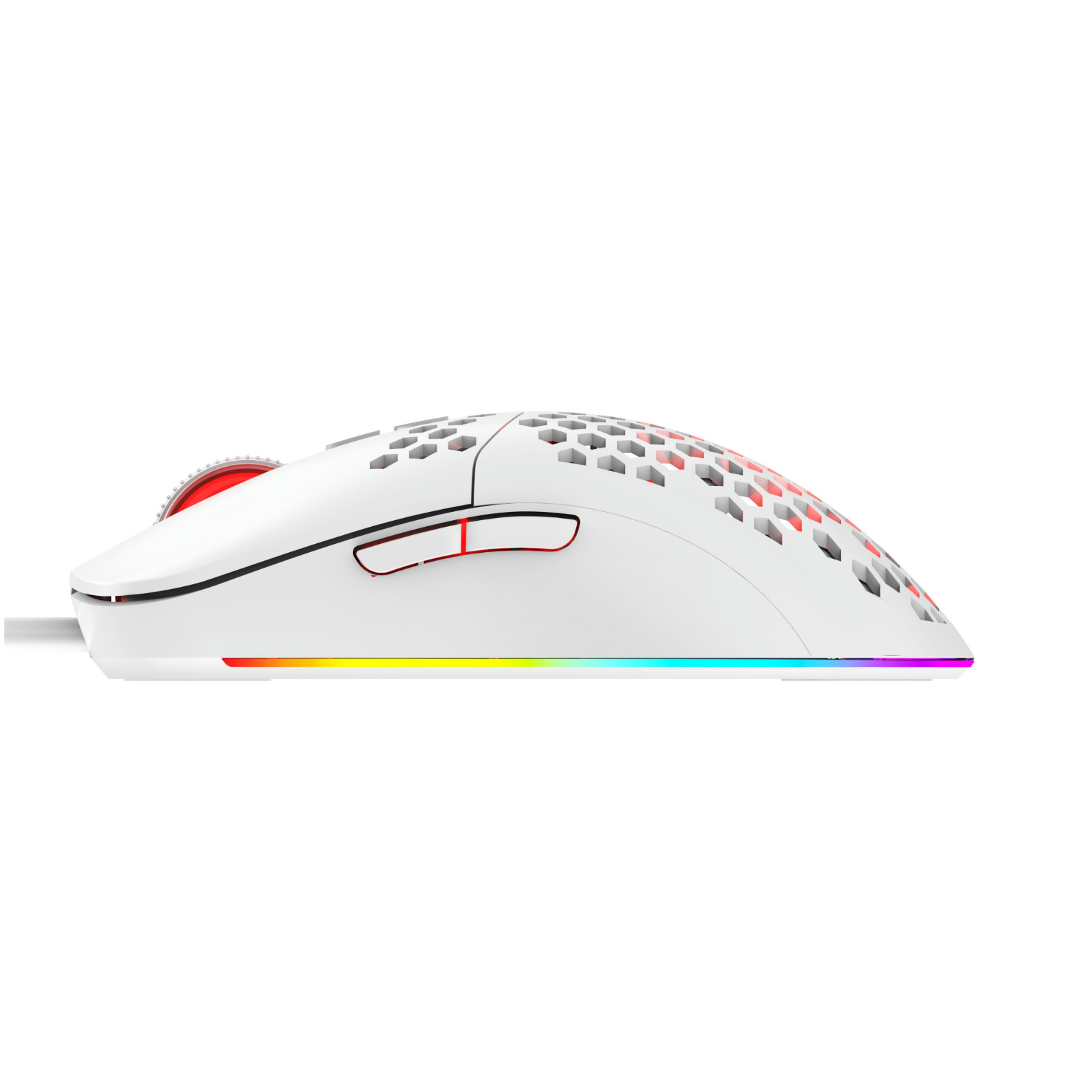 Gaming RGB Luminous 7-Button Wired Mouse, RGB & LOGO Lighting, Adjustable DPI (1600-12800), Macro Definition, Honeycomb Design for Ultimate Precision and Comfort